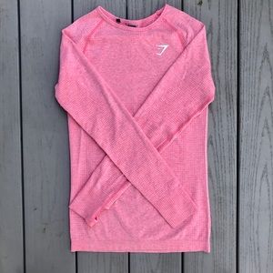 Vital Seamless Peach Pink Marl Top